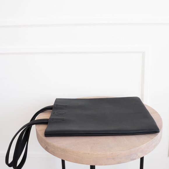 The Ava Genuine Leather Tote - Black - Picture 3 of 14